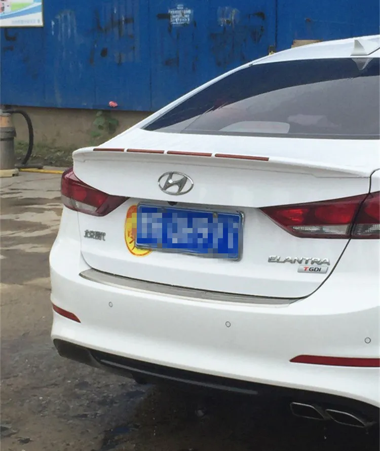 Спойлер для Hyundai Elantra 2016 2018 спойлер DDYWC из АБС пластика цветной задний