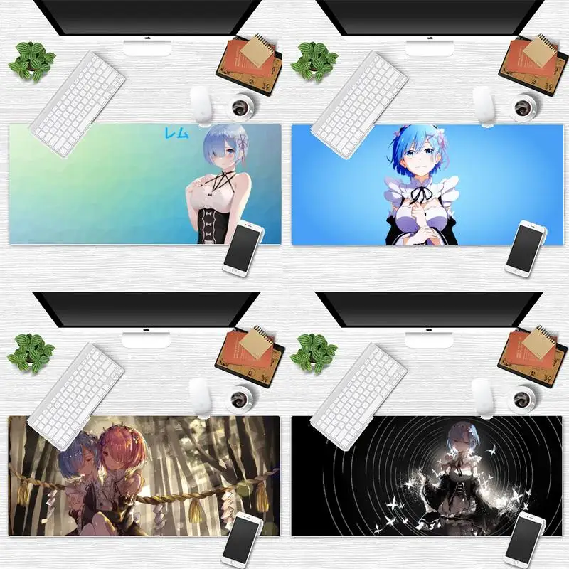 

Rem ReLife world zero Cute girl Rubber Mouse Durable Desktop Mousepad Game Office Work Mouse Mat pad Non-slip Laptop Cushion
