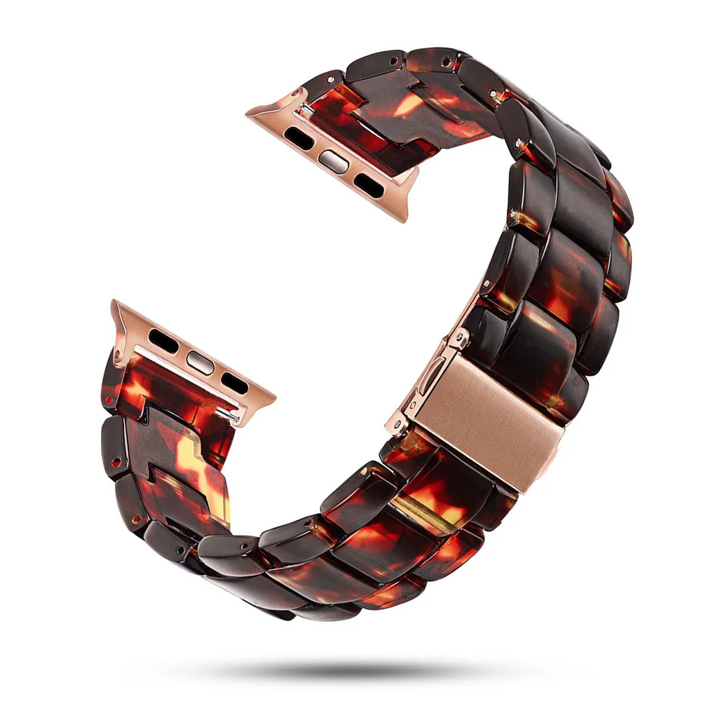 Ремешок из смолы для Apple Watch Band 5 4 3 2 1 iWatch 42 мм 38 44 40 аксессуары браслет|Ремешки