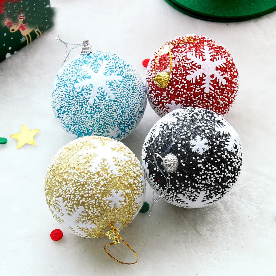 1 шт. рождественские мячики елочные шары вечерние украшения Висячие для дома 8 см