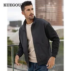 KUEGOU 2022 Весенняя черная Повседневная куртка Мужские хлопковые пальто для верхней одежды Японская уличная Тактическая Военная винтажная одежда 8824