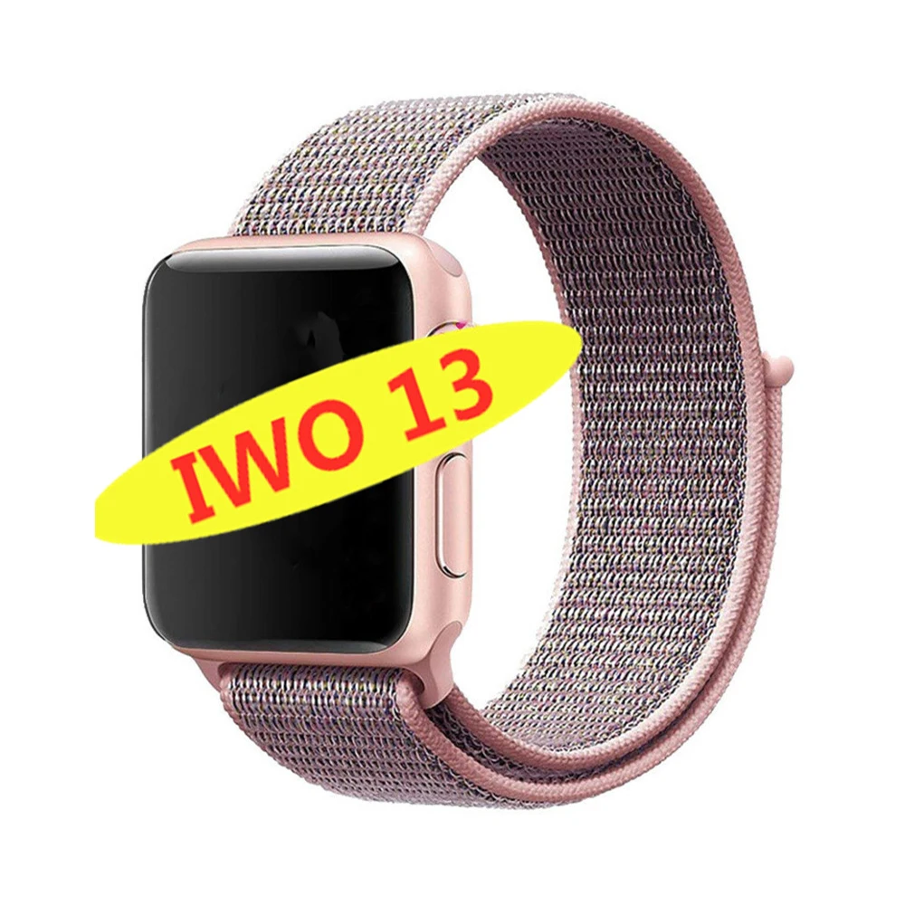 Nylon strap IWO 13 умные часы серии 5 1:1 44 мм Ip68 Водонепроницаемые для apple iPhone 11 MAX IOS Android smartwatch для женщин и мужчин PK IWO 10/11/12 - Цвет: Nylon strap