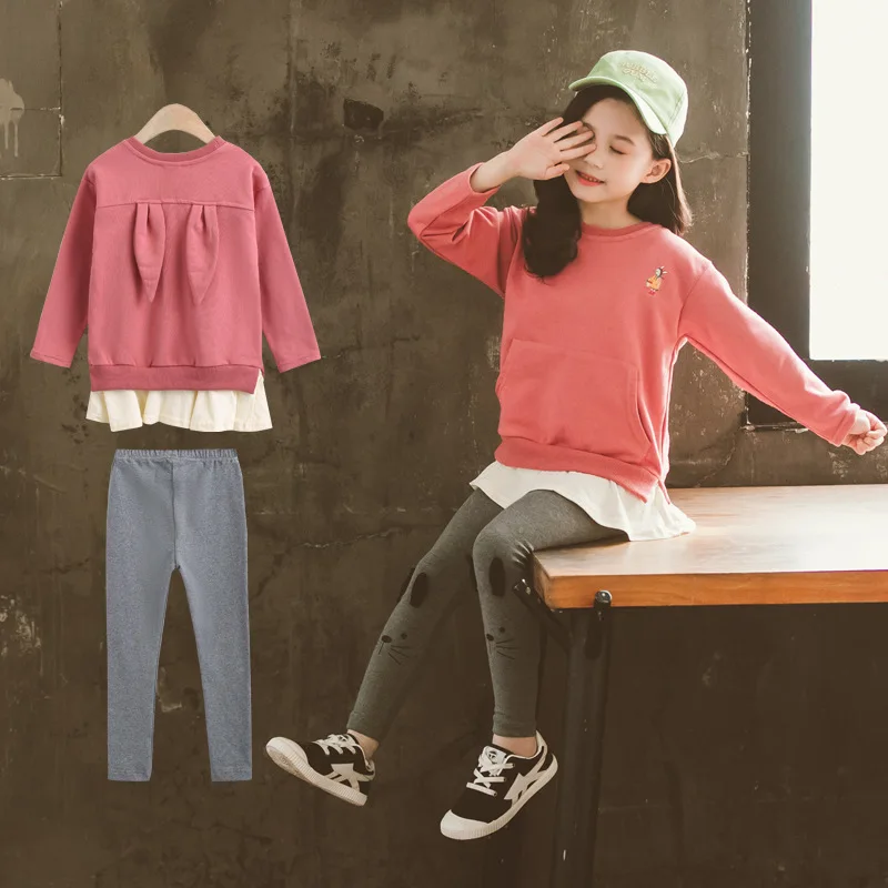 Детские спортивные штаны для девочек комплект одежды новинка 2020 весенняя одежда