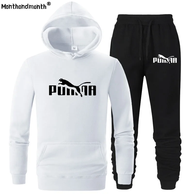 

Tracksuit Men Sets Winter Hoodies Pants 2 Piece Set Casual Sportsuit Hoodies Sportswear Hooded Sweatshirt+Pant Pullover two Set