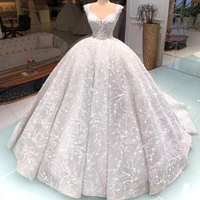 elegant ball gown wedding dress lace appliques vintage bridal gowns plus size arabic luxury vestido de novia