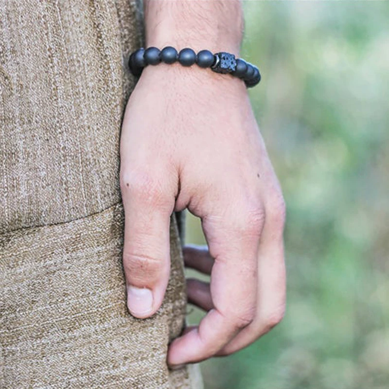 Браслеты для пар браслет с подвесками каменные бусины в стиле бохо мужские