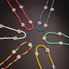 Ожерелье-чокер женское короткое, в богемном стиле, разноцветный бисер