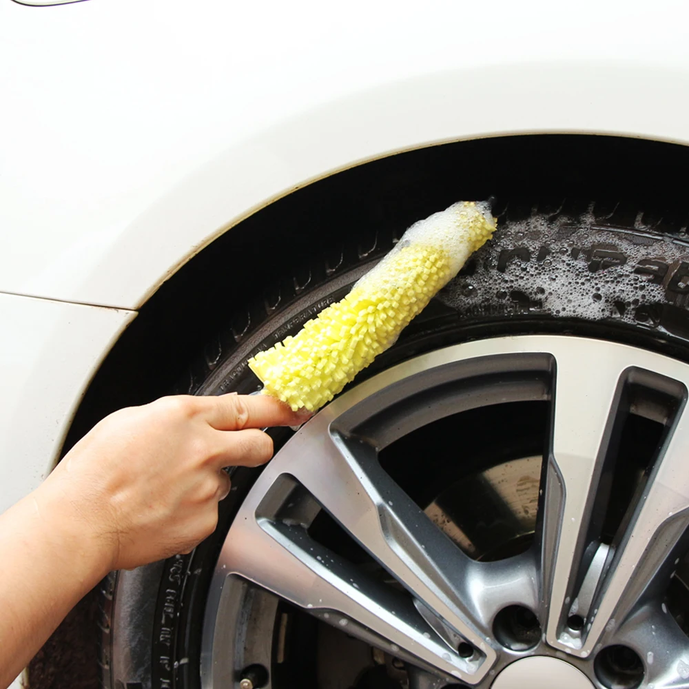 Car Wheel Wash Brush Tools Accessories for audi a3 a4 b8 b6 8p 8v q5 a6 c6 c5 a5 a1 tt q7 b9 |