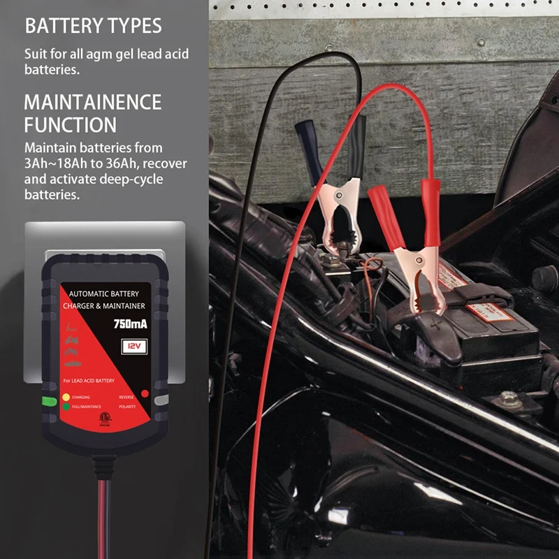 

Intelligent 12V Automobile Batteries Lead Acid Battery Charger for Automobile Car Motorcycle