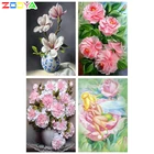 ZOOYA полноразмерная Алмазная картина, алмазная вышивка, цветы, искусственные кристаллы, 3D набор для творчества, мозаика, декоративные стразы SF085
