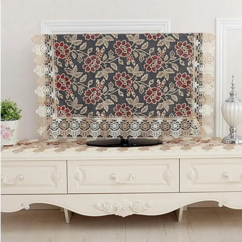 Высококачественная элегантная кружевная скатерть с вышивкой пасторальная