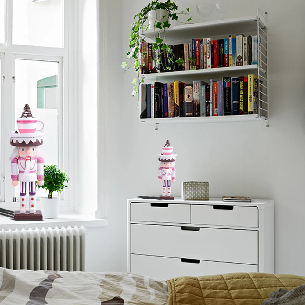 Рождественские украшения для дома 26 см мороженое милый деревянный Щелкунчик