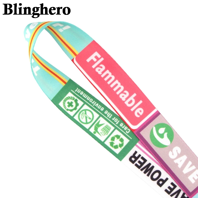 CA421 предупреждающий знак ремешки крутой шейный ремень ключи для мобильного