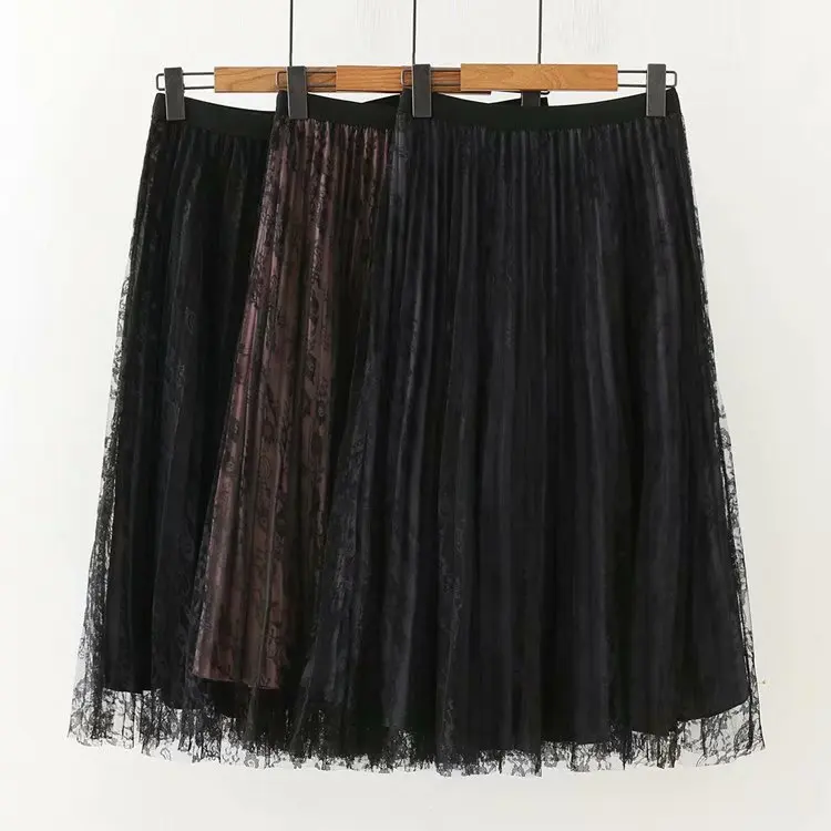 Повседневные женские юбки размера плюс осень 2019 модные с обеих сторон можно