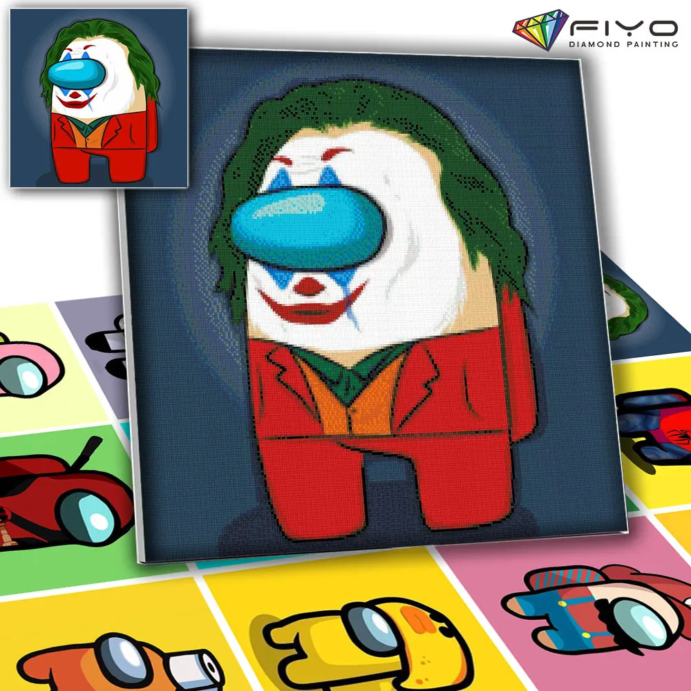 

DIY 5D Diamond Painting Anime Among Us Picture Mosaic Full Diamond Embroidery Cross Stitch Set Home Decoration aлмазная mозаика