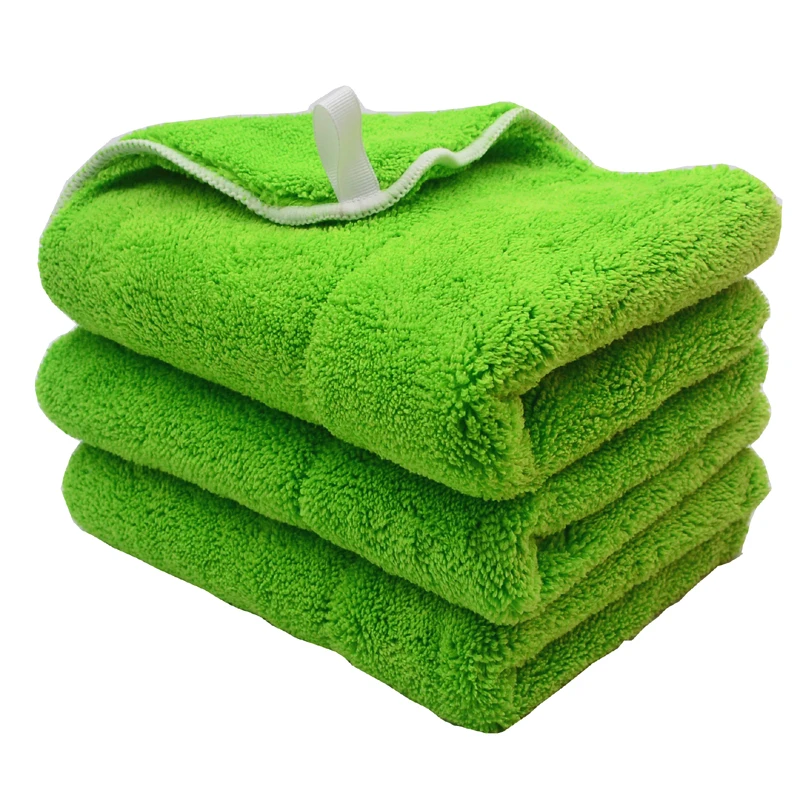 3 шт. плюшевые полотенца из микрофибры 40 х30 см г/м2|detailing towel|microfiber car cleaningsuper thick plush