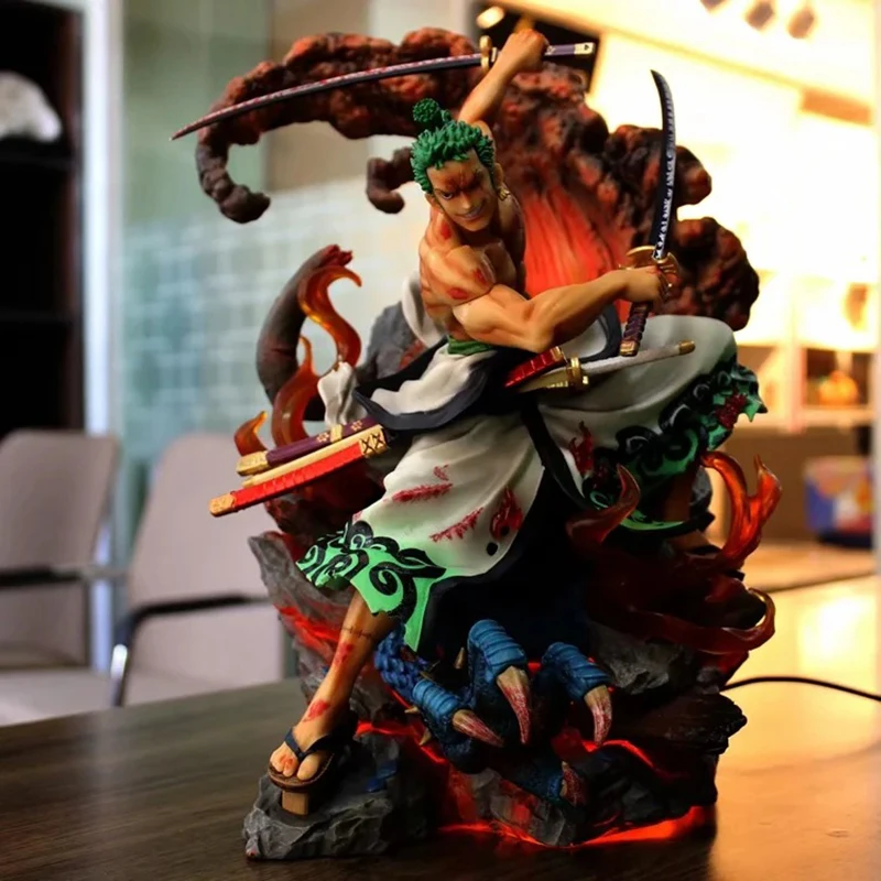 

One Piece Roronoa Zoro аниме экшн-фигурка GK Ghost Island Three Masters First Shot ПВХ коллекционные модели куклы игрушки для подарка