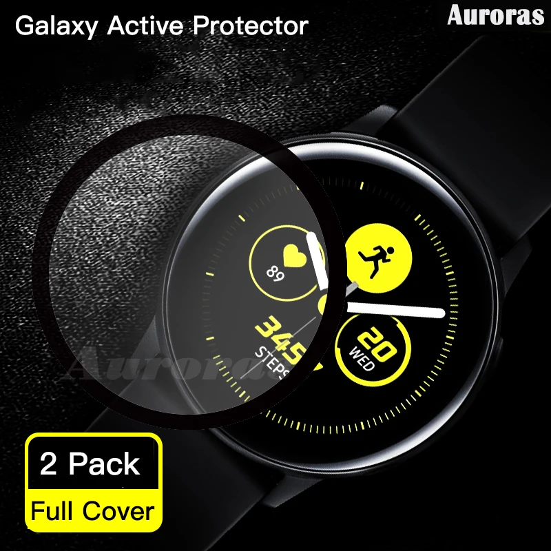 Защитная пленка для смарт часов Samsung Galaxy Watch Active 1 закаленное стекло защитное
