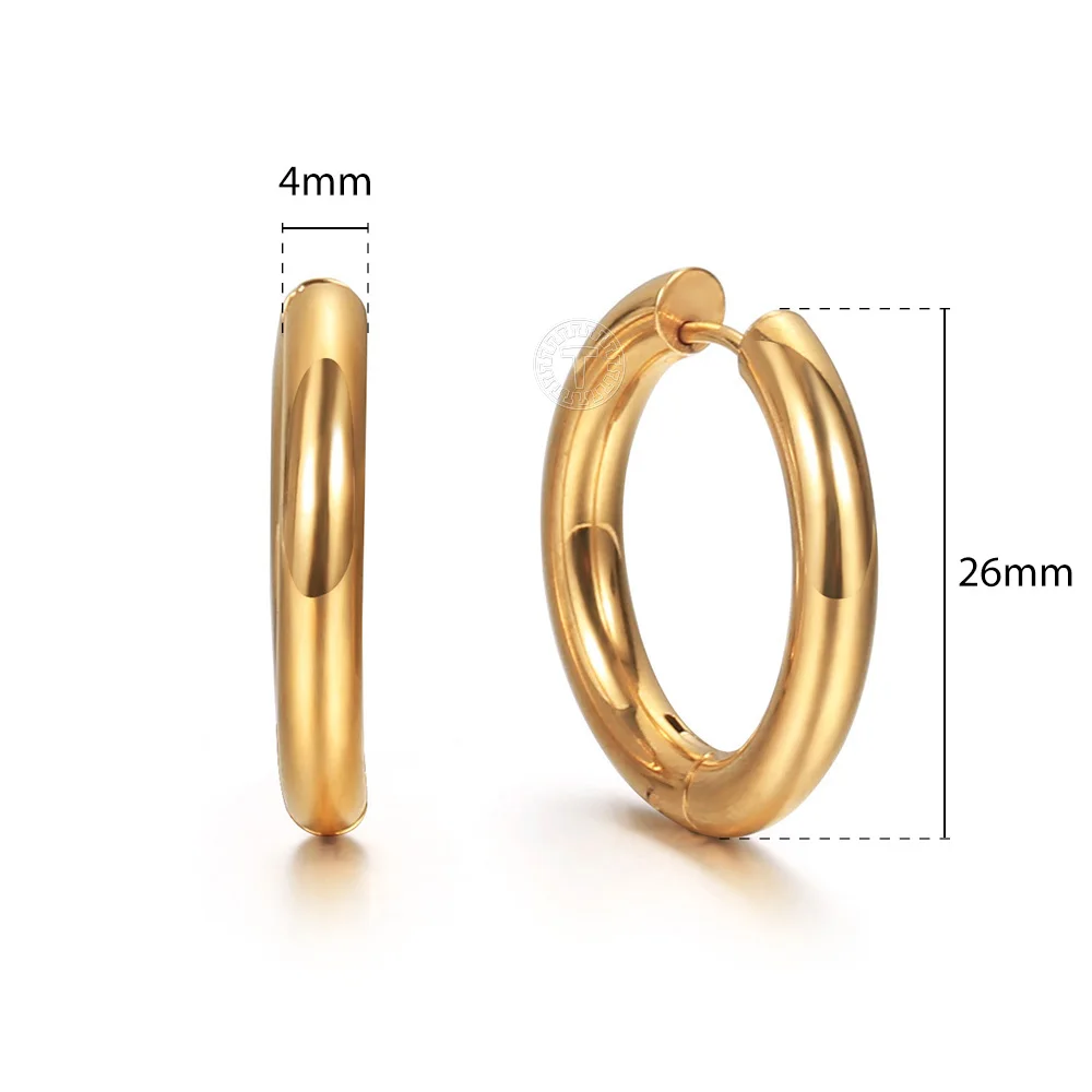 Новые модные глянцевые круглые серьги-кольца для женщин золотого цвета из