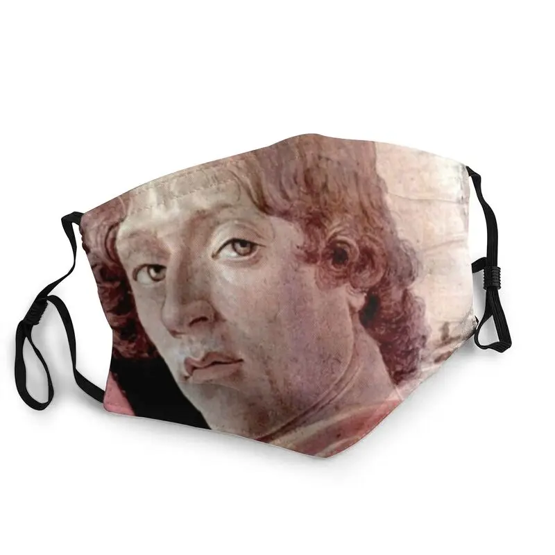 

Sandro Botticelli Breathable Reusable Unisex Adult Face Mask Artist Anti Haze Dust Protection Cover Respirator Mouth Muffle