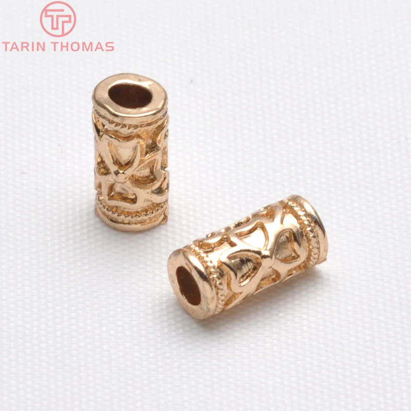 6 шт. латунные бусины для браслета 5 х11 мм|Бусины| |