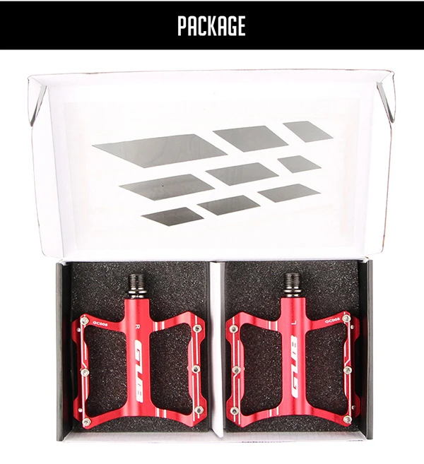 Super Light Bicycle GUB CNC Aluminium League Lease Sealed Platform Anti-skid Pedal De Walk MTB Bike Part 2pcs | Спорт и развлечения