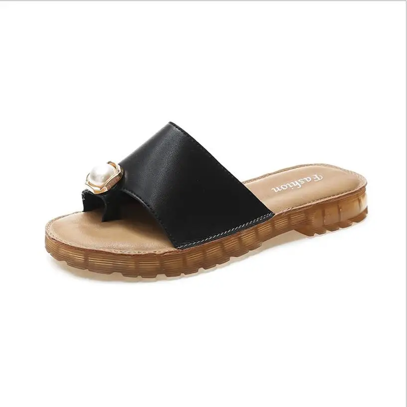 

Korean Casual Flat Slippers Women 2021 Summer New Style Slippers Women's Shoes