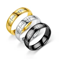 new products keep fucking going inspirational titanium steel couple ring stainless steel ring