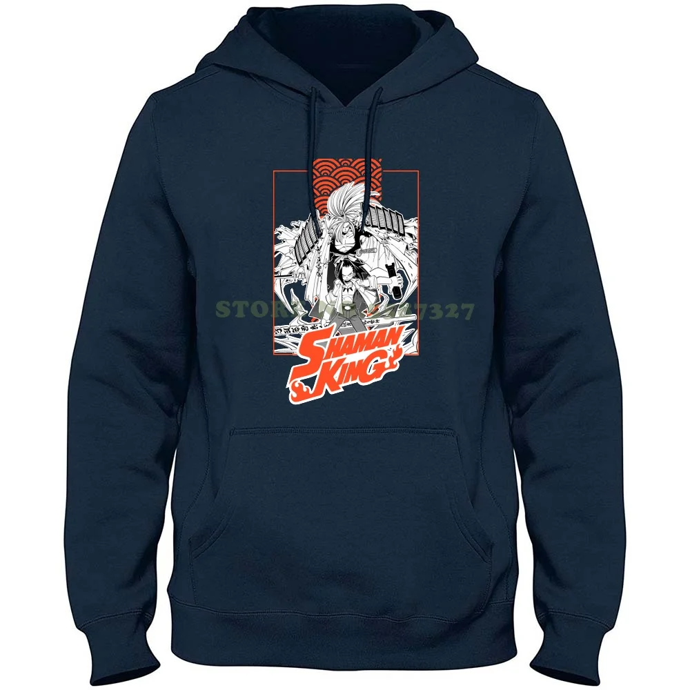 Толстовка с капюшоном Shaman King Orange Yoh из 100% чистого хлопка футболка рукавом Shamanking