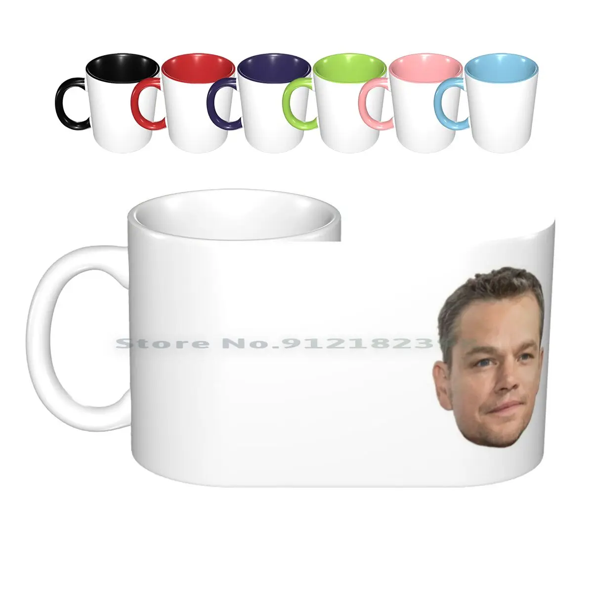 

Мэтт Деймон, керамические кружки с вырезами, кофейные чашки, Кружка для молока и чая, креативный тренд, винтажная Подарочная бутылка, чашка