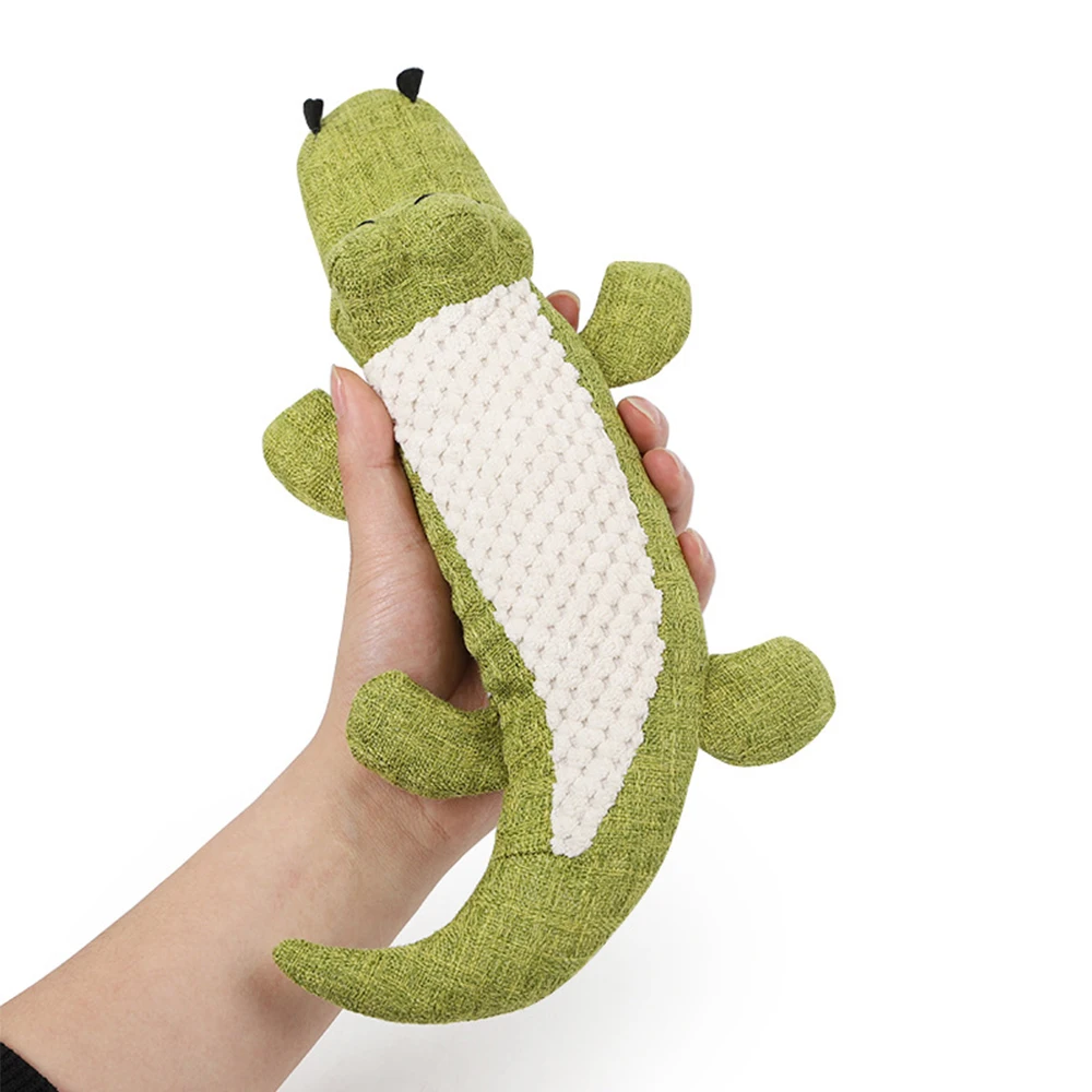 

Dog Toys Plush Crocodile Animal Toy Sounds Toy Cleaning Teeth Puppy Dogs Chew Supplies Pet Interactive Toys Training Supplies