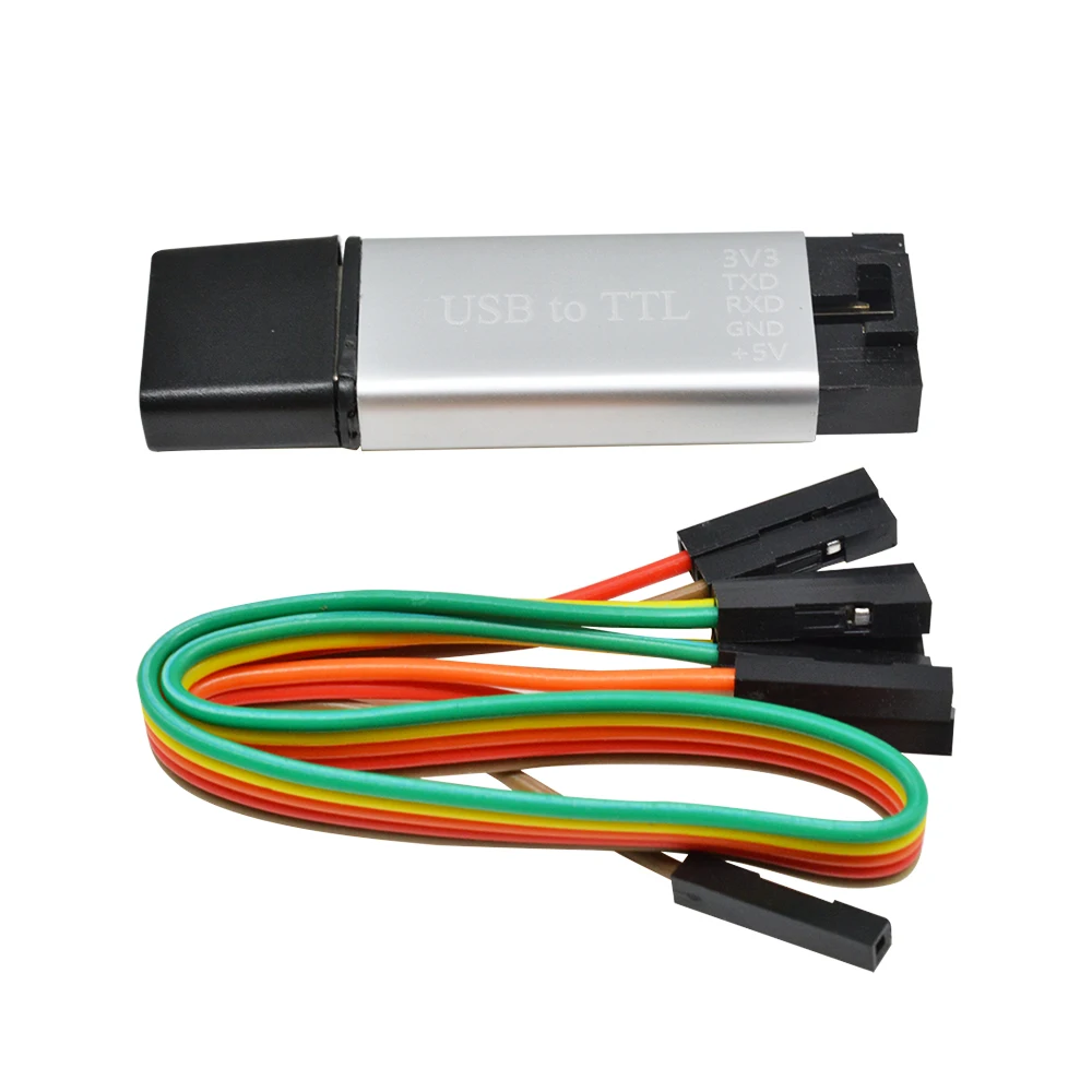 Алюминий модуль оболочки CP2102 12 Мбит/с USB 2 0 для TTL UART Тип металлический чехол 5Pin