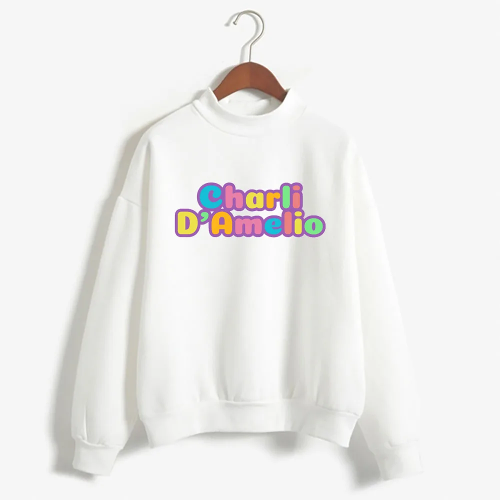 

2021Charli D'amelio printed sweatshirt long-sleeved round neck sweatshirt