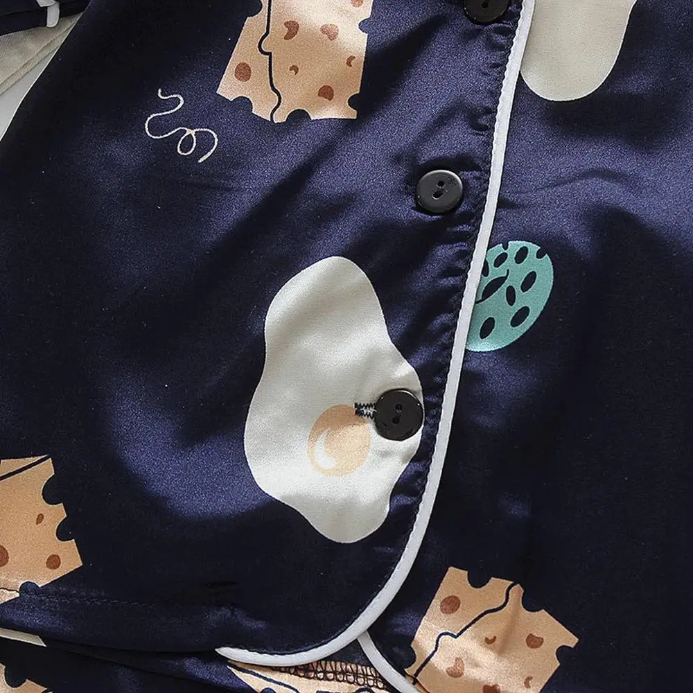 

2021 children cartoon animal print pajamas set baby boy girl cartoon pajamas T-shirt shorts children's clothing