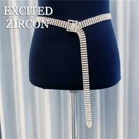 excited zircon brilliant womens belt belt chain full rhinestone crystal exquisite luxury large belt 2020 fashion hot sale
