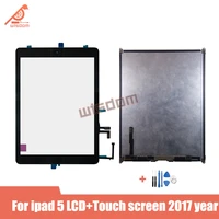 full new 9 7 inch oem lcd display screen oem touch screen for ipad 5 5th generation 2017 a1822 a1823 free tools 100 tested lcd