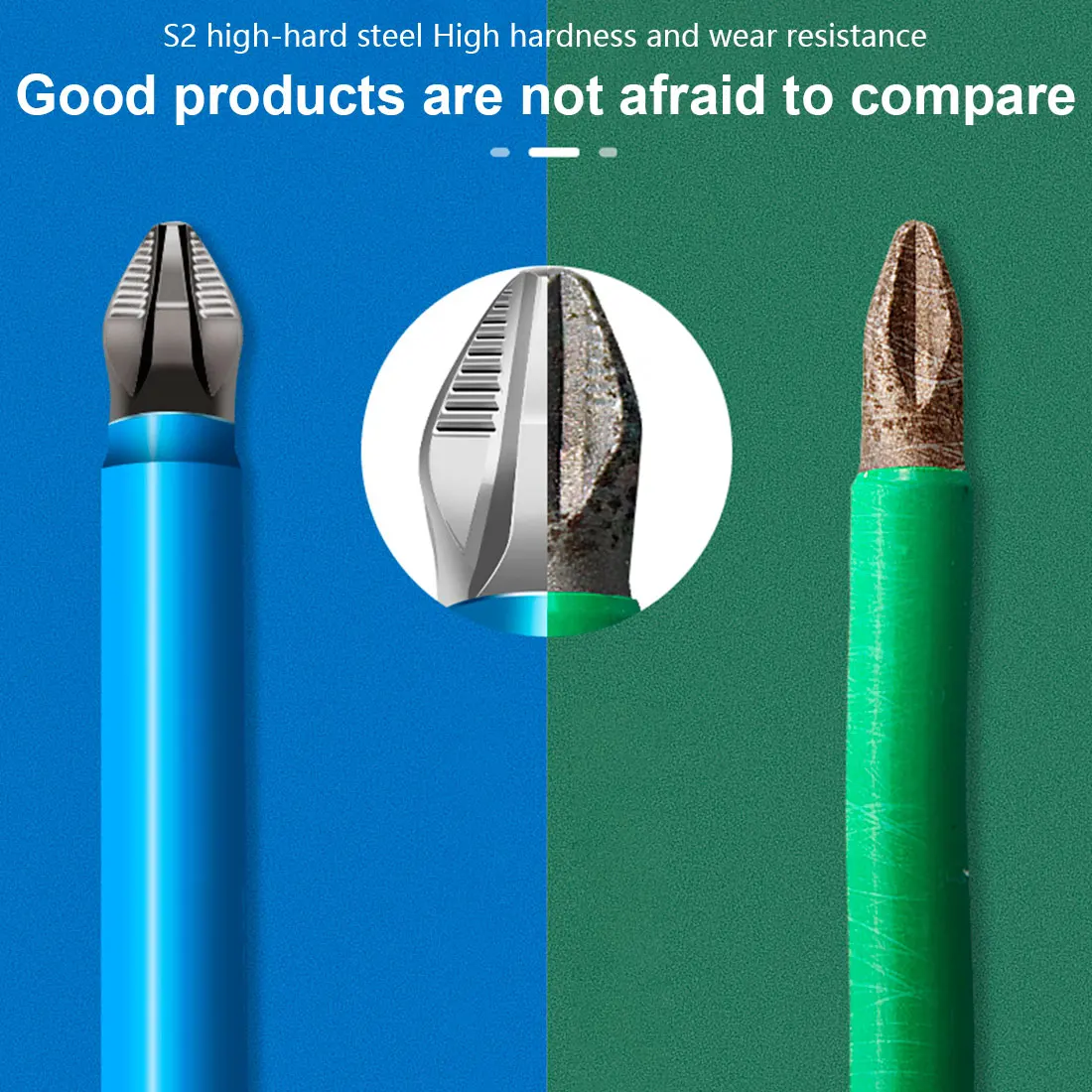 25-150mm Cross non-slip drill bits batch Head PH2 screwdriver set S2 strong magnetic wind batch head screwdriver head bits