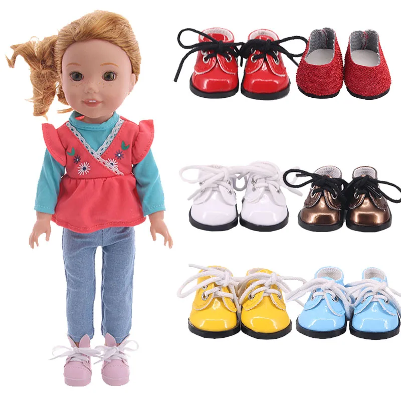 

Подходит для 14,5 дюймовой кукольной одежды, красивые аксессуары для обуви, подарок на день рождения ребенка