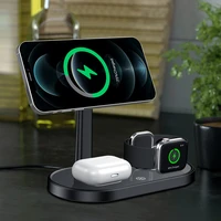 3 in 1 magnetic wireless charger stand for iphone 12 pro max mini fast charging dock station for apple watchairpods pro