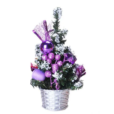 purple Рождественские украшения для деревьев 20 см/30 см/40 см/50 см/60 см сосновые фестиваль елка домашний вечерние украшения - Цвет: purple