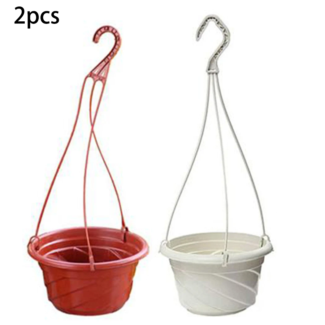 

Removable Plant Pots Flowers Room Office Decoration 2pcs Hanging Plastic