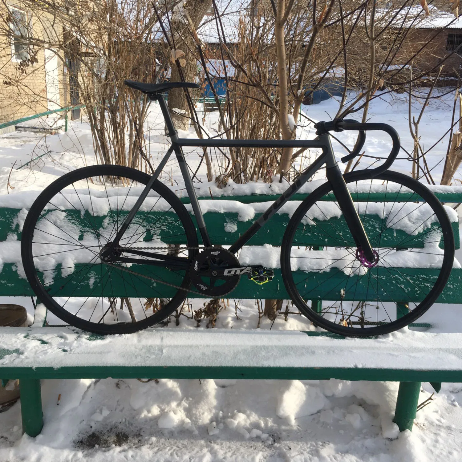 Односкоростной велосипедный шатун Fixie 48T из алюминиевого сплава дорожный