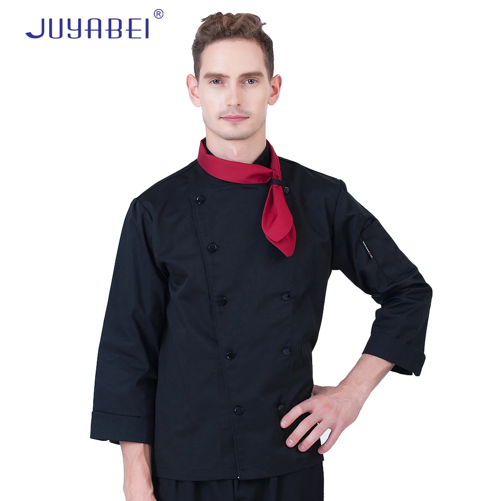 

Униформа шеф-повара с шарфом для кухни, ресторана, офисной одежды, кафе, хлебобулочных изделий, фартука, шляпы, общественного питания, поварс...
