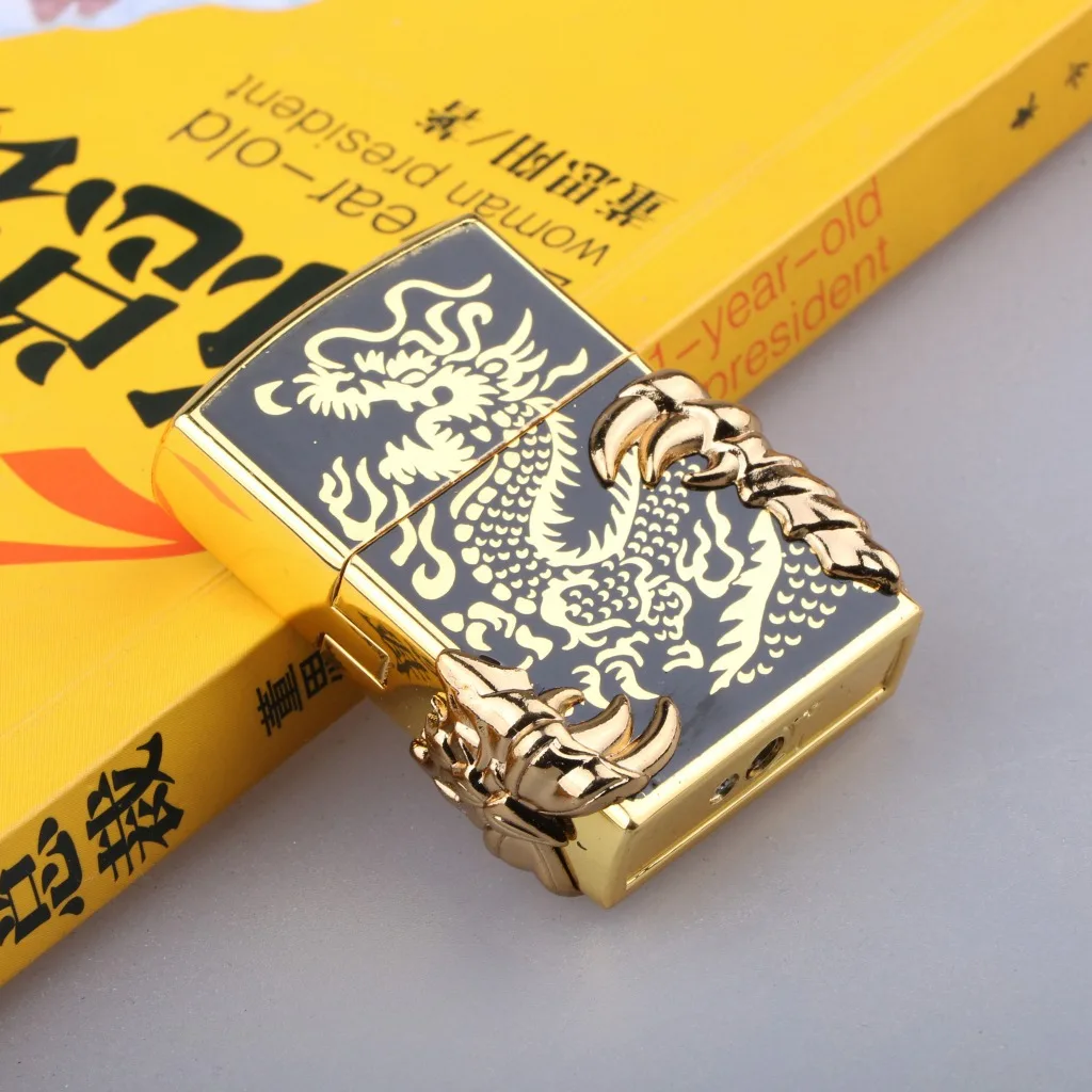 Дракон коготь надувная кремневая Зажигалка Talon газовая сигарета Ретро Чистая