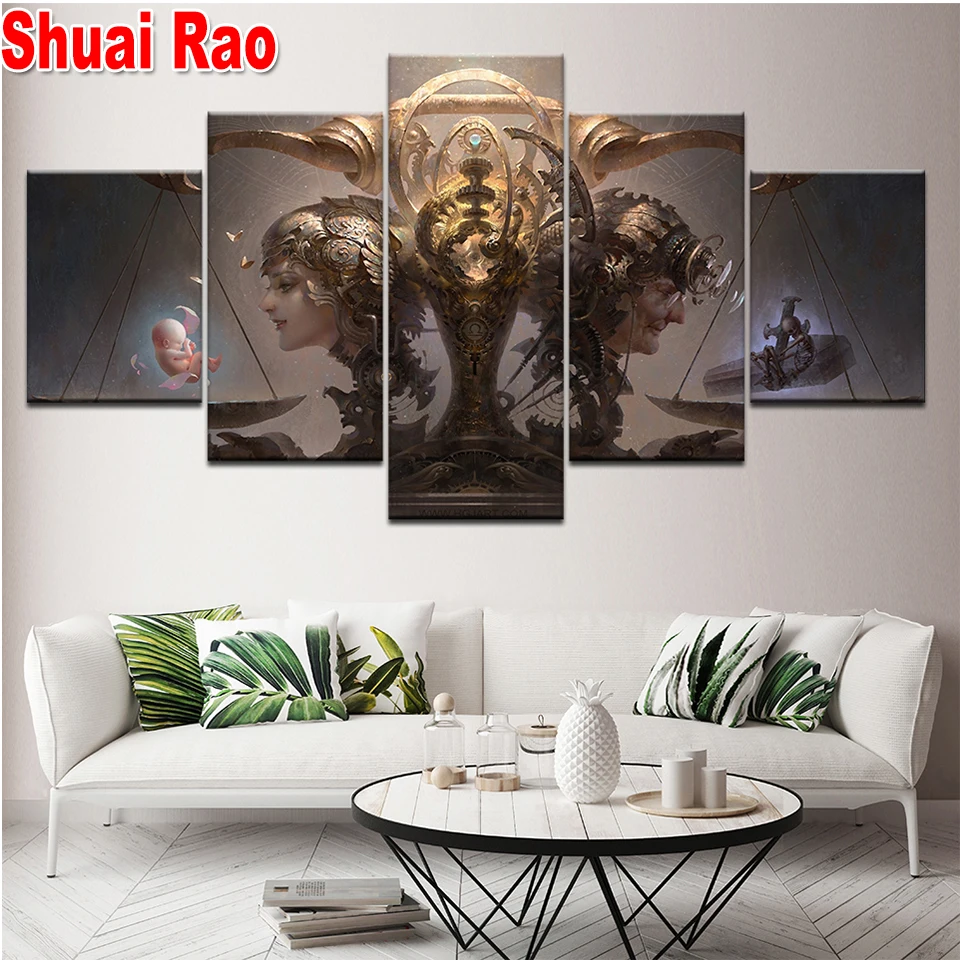 

girl Love Of Libra,5 Panel diamond painting,full,square,embroidery diamond round,diamond mosaic,cross stitch,5d diy,