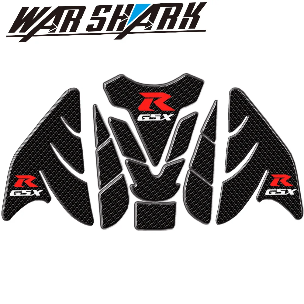 Для Suzuki GSXR 600 750 1000 K1 K3 K4 K5 K6 K7 K8 K9 мотоцикл 3D углеродного волокна Танк рыбья кость декоративные наклейки подходят - Цвет: T
