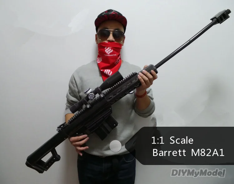Снайперская винтовка DIYMyModeI в масштабе 1:1 спасательная Barrett M82A1 набор бумажных