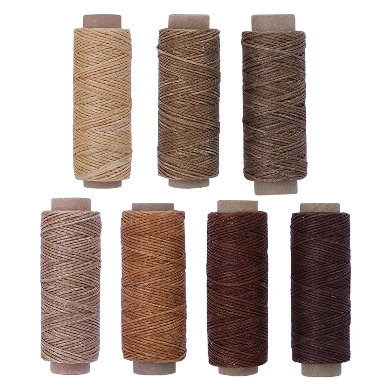 

MIUSIE Leather Waxed Thread Cord 150D 50M DIY Hand Polyester Stitching Thread Multicolor For DIY Handicraft Sewing Tools