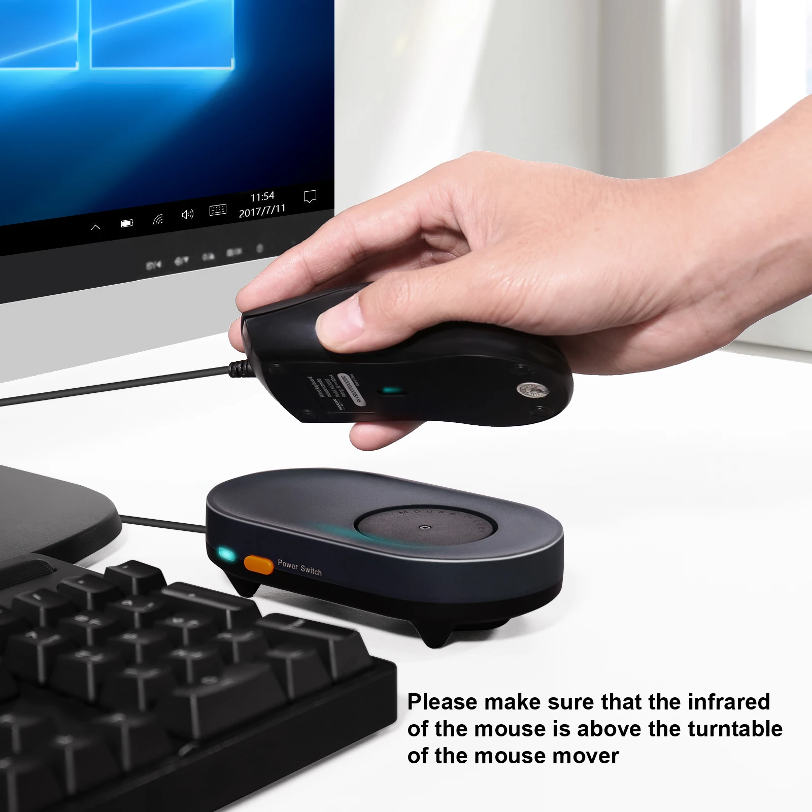 Мышь jigler мышь Mover симулятор движения с переключателем вкл/выкл и USB-портом драйвер