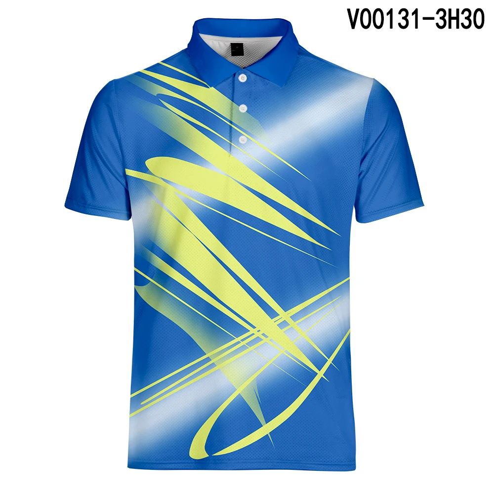 V00131 WAMNI Tennis Fashion Polo 3D рубашка Спортивная рубашка с отворотами плюс размер брендовые футболки-поло одежда футболки Топы Прямая поставка - Цвет: V00131